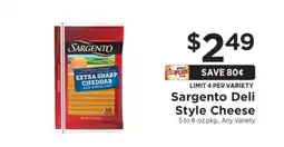 ShopRite Sargento Deli Style Cheese offer