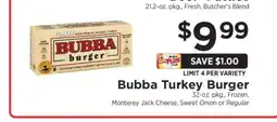 ShopRite Bubba Turkey Burger offer