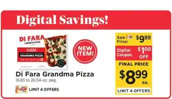 ShopRite Di Fara Grandma Pizza offer