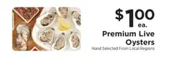 ShopRite Premium Live Oysters offer