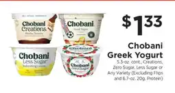 ShopRite Chobani Greek Yogurt offer