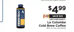 ShopRite LA COLOMBE COLD BREW COFFEE offer