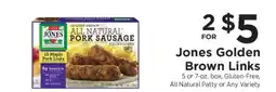ShopRite Jones Golden Brown Links offer