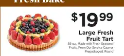 ShopRite Large Fresh Fruit Tart offer