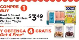 ShopRite Bowl & Basket Boneless & Skinless Chicken Thighs offer
