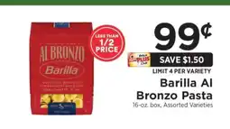 ShopRite Barilla Al Bronzo Pasta offer