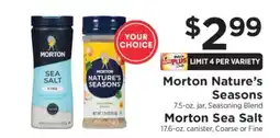 ShopRite Morton Nature’s Seasons / Morton Sea Salt offer