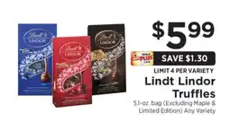 ShopRite Lindt Lindor Truffles offer