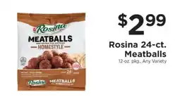 ShopRite Rosina 24-Ct. Meatballs offer