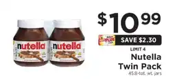 ShopRite Nutella Twin Pack offer