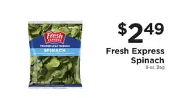 ShopRite Fresh Express Spinach offer