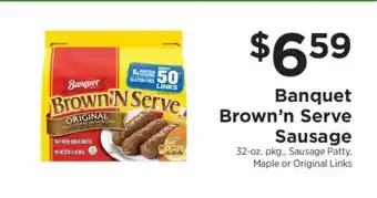 ShopRite Banquet Brown'N Serve Sausage offer