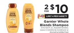 ShopRite Garnier Whole Blends Shampoo offer