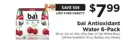 ShopRite bai Antioxidant Water 6-Pack offer