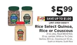 ShopRite Rice Select Quinoa, Rice or Couscous offer