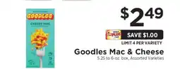 ShopRite Goodles Mac & Cheese offer