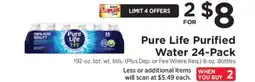 ShopRite Pure Life Purified Water 24-Pack offer
