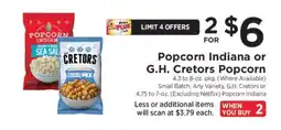 ShopRite Popcorn Indiana or G.H. Cretors Popcorn offer