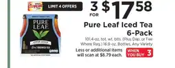 ShopRite Pure Leaf Iced Tea 6-Pack offer