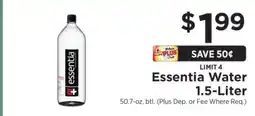 ShopRite essentia Water offer