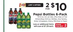 ShopRite Pepsi Bottles 6-Pack offer