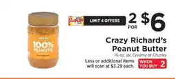 ShopRite Crazy Richard’s Peanut Butter offer