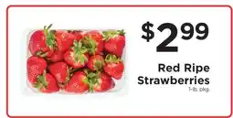 ShopRite Red Ripe Strawberries offer