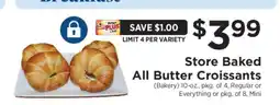 ShopRite Store Baked All Butter Croissants offer