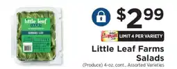 ShopRite Little Leaf Farms Salads offer
