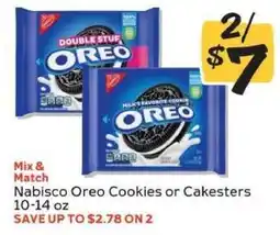 Winn Dixie NABISCO Oreo Cookies or Cakesters offer