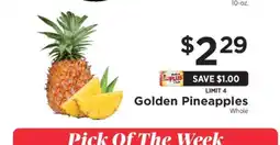 ShopRite Golden Pineapples offer