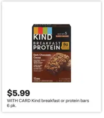 CVS Kind breakfast or protein bars offer