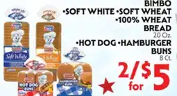 La Chiquita Food Market BIMBO SOFT WHITE • SOFT WHEAT • 100% WHEAT BREAD • HOT DOG • HAMBURGER BUNS offer