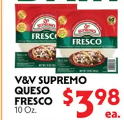 La Chiquita Food Market V&V SUPREMO QUESO FRESCO offer