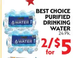 La Chiquita Food Market BEST CHOICE PURIFIED DRINKING WATER offer