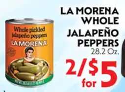 La Chiquita Food Market LA MORENA WHOLE JALAPEÑO PEPPERS offer