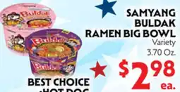 La Chiquita Food Market SAMYANG BULDAK RAMEN BIG BOWL offer