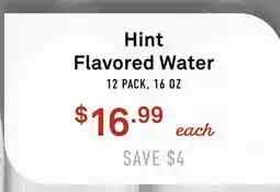 Standard Market Hint Flavored Water offer