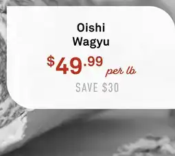 Standard Market Oishi Wagyu offer