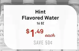 Standard Market Hint Flavored Water offer