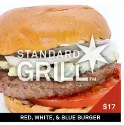 Standard Market RED, WHITE, & BLUE BURGER offer
