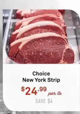 Standard Market Choice New York Strip offer