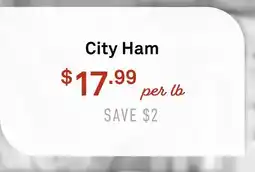 Standard Market City Ham offer