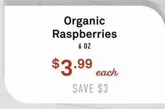 Standard Market Organic Raspberries offer