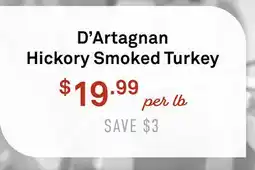 Standard Market D'Artagnan Hickory Smoked Turkey offer