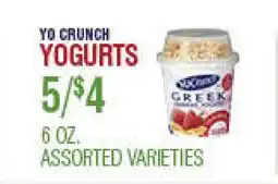 Circus Fruits YO CRUNCH YOGURTS offer