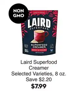 Bristol Farms Laird Superfood Creamer offer