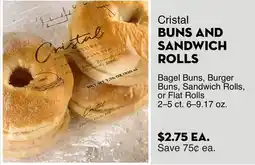 Bristol Farms Cristal BUNS AND SANDWICH ROLLS offer