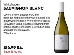 Bristol Farms Whitehaven SAUVIGNON BLANC offer