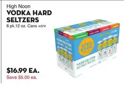 Bristol Farms High Noon VODKA HARD SELTZERS offer